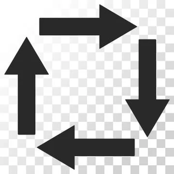Circulation Arrows Vector Icon 스톡 일러스트