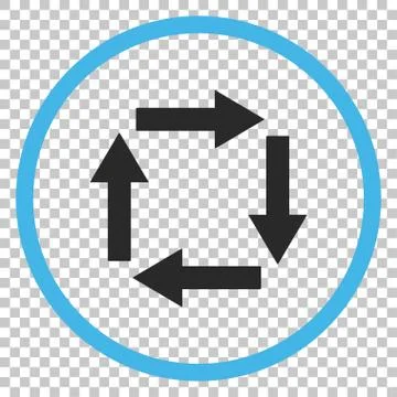 Circulation Arrows Vector Icon Stock Illustration