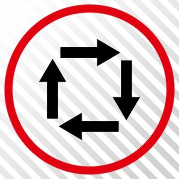 Circulation Arrows Vector Icon Stock Illustration