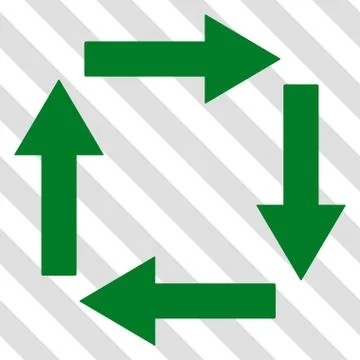 Circulation Arrows Vector Icon 스톡 일러스트