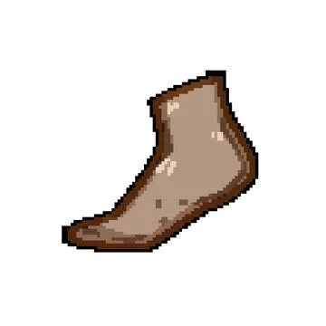 Circulation compression socks pixel art vector illustration Stock Illustration