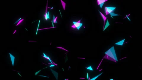 Circulation elements at a party.Neon laser background. Seamless loop. Stock Footage 101487814