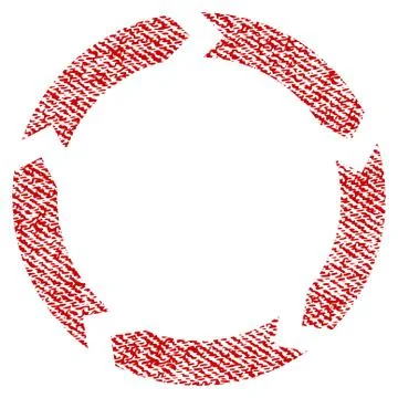 Circulation Fabric Textured Icon Stock Illustration