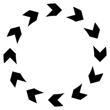 Circulation Flat Vector Icon 库存插图