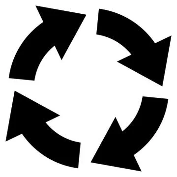 Circulation Flat Vector Icon 스톡 일러스트