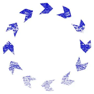 Circulation Grunge Textured Icon Illustrazione stock