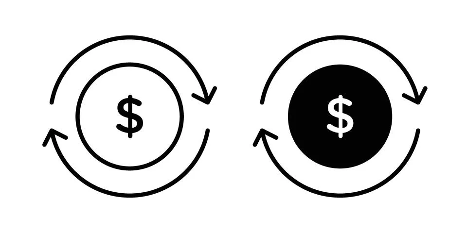 Circulation of money icon for web projects イラスト素材