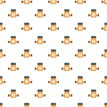Circulation pump equipment repeating pattern for plumbing heating Stock Illustration