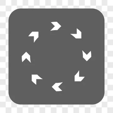 Circulation Rounded Square Button Illustrazione stock