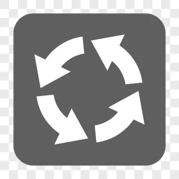 Circulation Rounded Square Button Stock Illustration