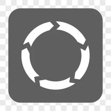 Circulation Rounded Square Button 스톡 일러스트