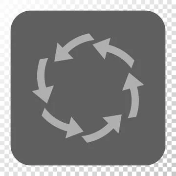 Circulation Rounded Square Button Stock Illustration