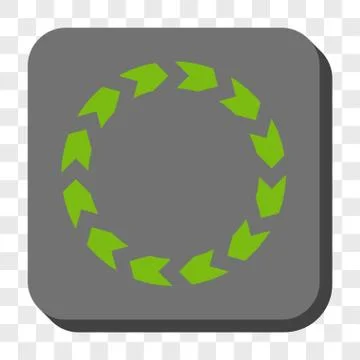 Circulation Rounded Square Button Stock Illustration