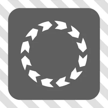 Circulation Rounded Square Button Illustrazione stock