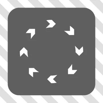 Circulation Rounded Square Button 스톡 일러스트