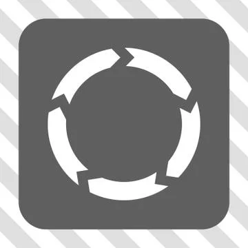 Circulation Rounded Square Button 스톡 일러스트