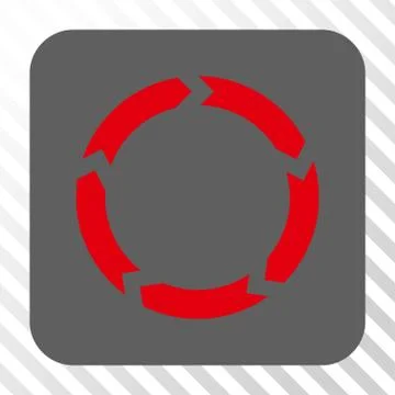 Circulation Rounded Square Button 스톡 일러스트