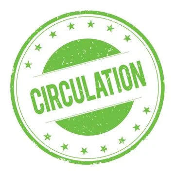 CIRCULATION stamp sign Stock Illustration