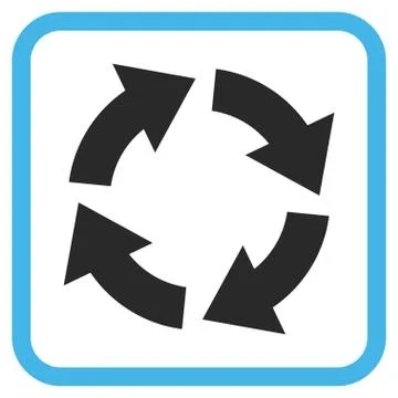 Circulation Vector Icon In a Frame 스톡 일러스트