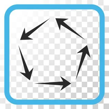 Circulation Vector Icon In a Frame 库存插图