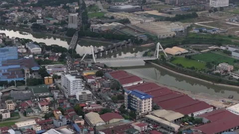 Circulo Verde Bridge Establishing shot Stock Footage 293417170