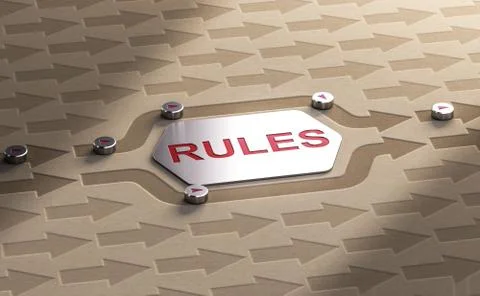 To Circumvent The Rules Stock Illustration