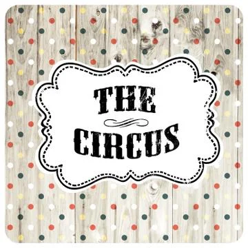 The circus abstract poster template. vector Stock Illustration
