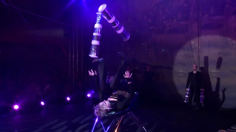 Circus acrobatics performance Видео 36223983