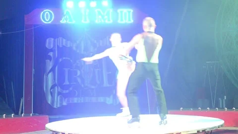 Circus acrobats Stock Footage 169596727