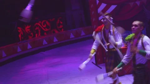Circus act, juggling 스톡 동영상 231990117