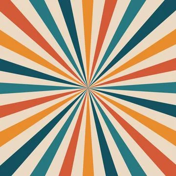 Circus and carnival retro rays vector background Stock Illustration
