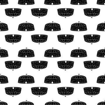 Circus arena pattern seamless vector Stock Illustration