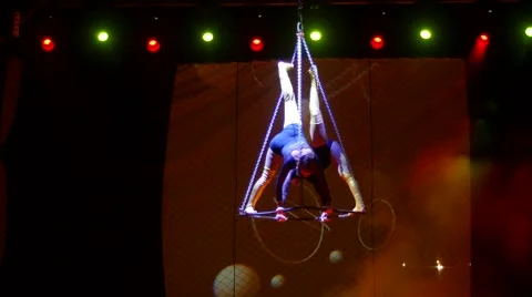Circus artist  in Action Stock Footage 43503230