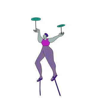 Circus background illustrator 스톡 일러스트