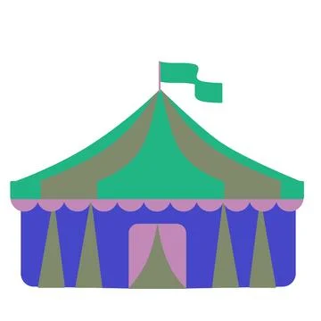 Circus background illustrator Stock Illustration