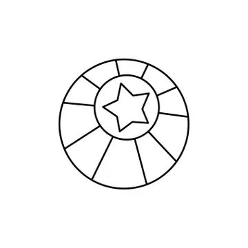 Circus ball star Illustrazione stock