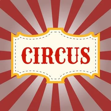 Circus banner Stock Illustration