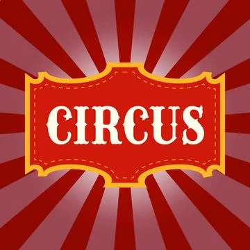 Circus banner Stock Illustration