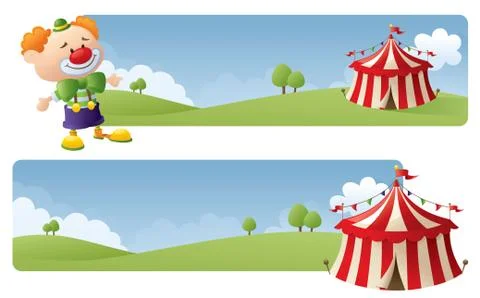 Circus banners Stock Illustration