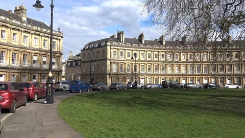 The Circus, Bath, UK Stock Footage 89360962
