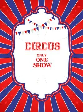 Circus bright poster Stock Illustration