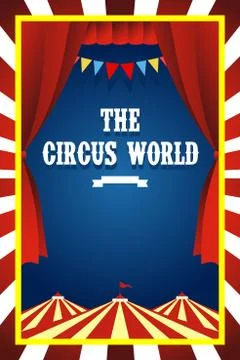 Circus brochure Stock Illustration