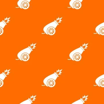 Circus cannon pattern seamless Illustrazione stock