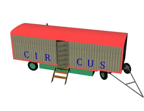 Circus caravan Stock Illustration