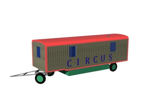 Circus caravan Stock Illustration