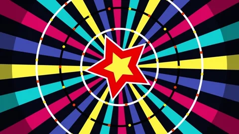 Circus carnival Background featuring a classic big top tent with festive Stock Footage 345641235