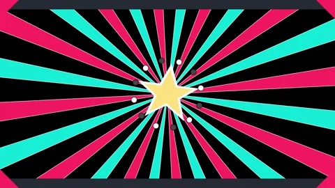 Circus carnival background with a golden star and vibrant pink and teal Stock Footage 345641246