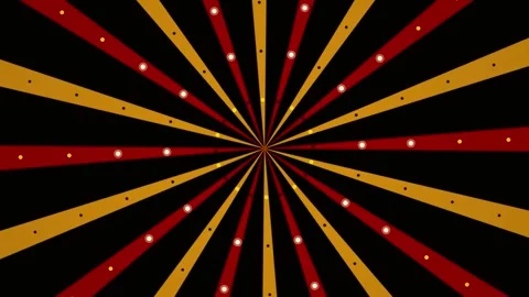 Circus carnival with bright festive lights and traditional amusement park Stock Footage 345962178