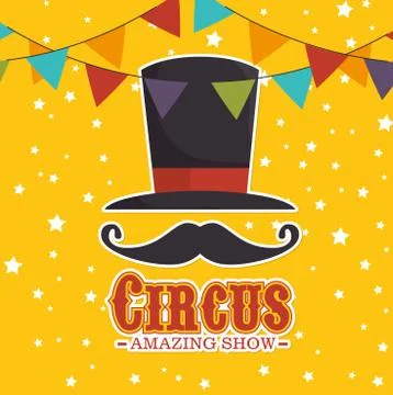 Circus carnival entertainment Stock Illustration
