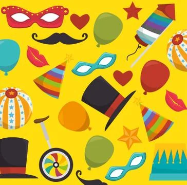 Circus carnival entertainment イラスト素材